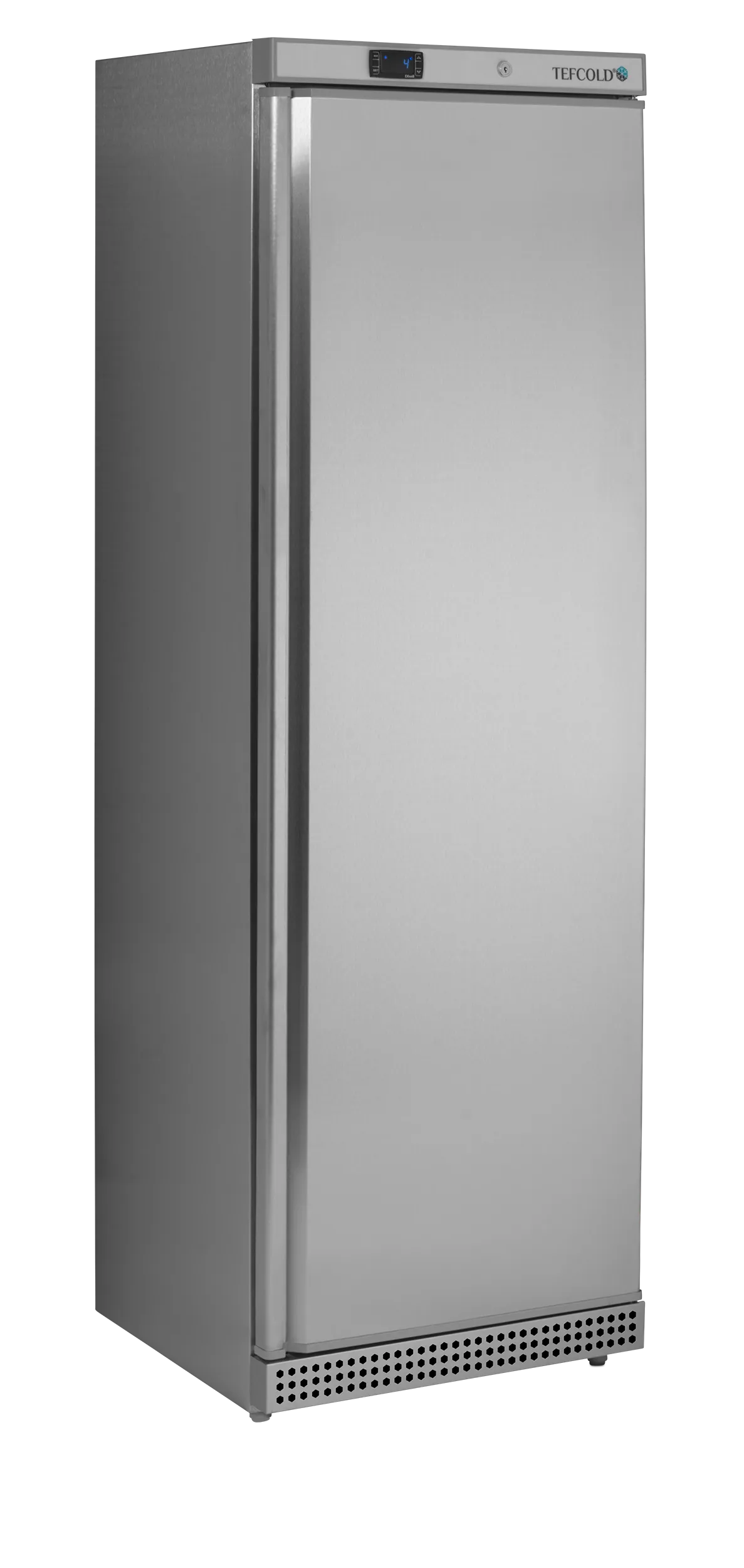 Tefcold UR400X1 Light Duty 361 Ltr Upright Single Door Stainless Steel Fridge