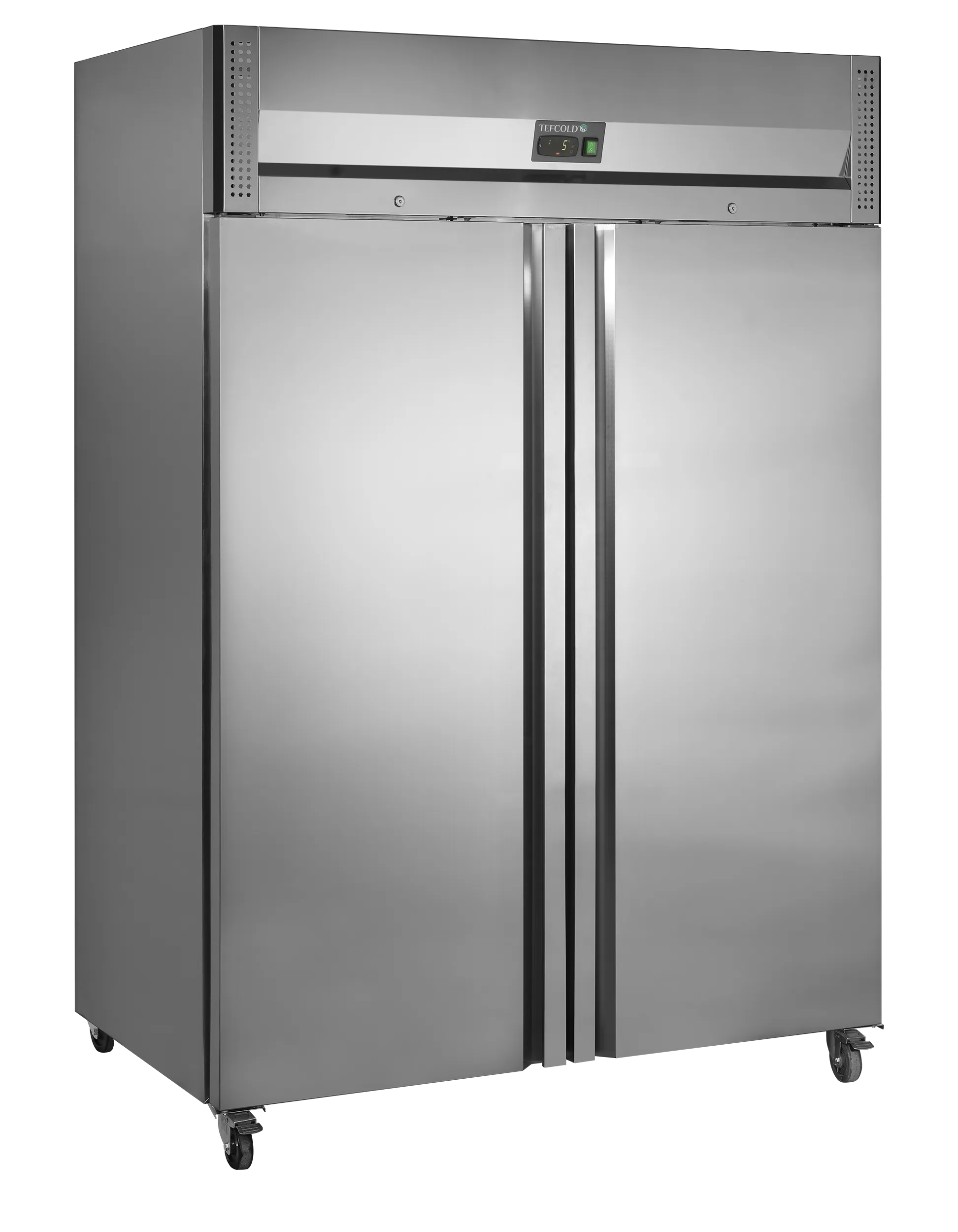 Tefcold RK1420X1 Heavy Duty 1300 Ltr Upright Double Door Stainless Steel Fridge