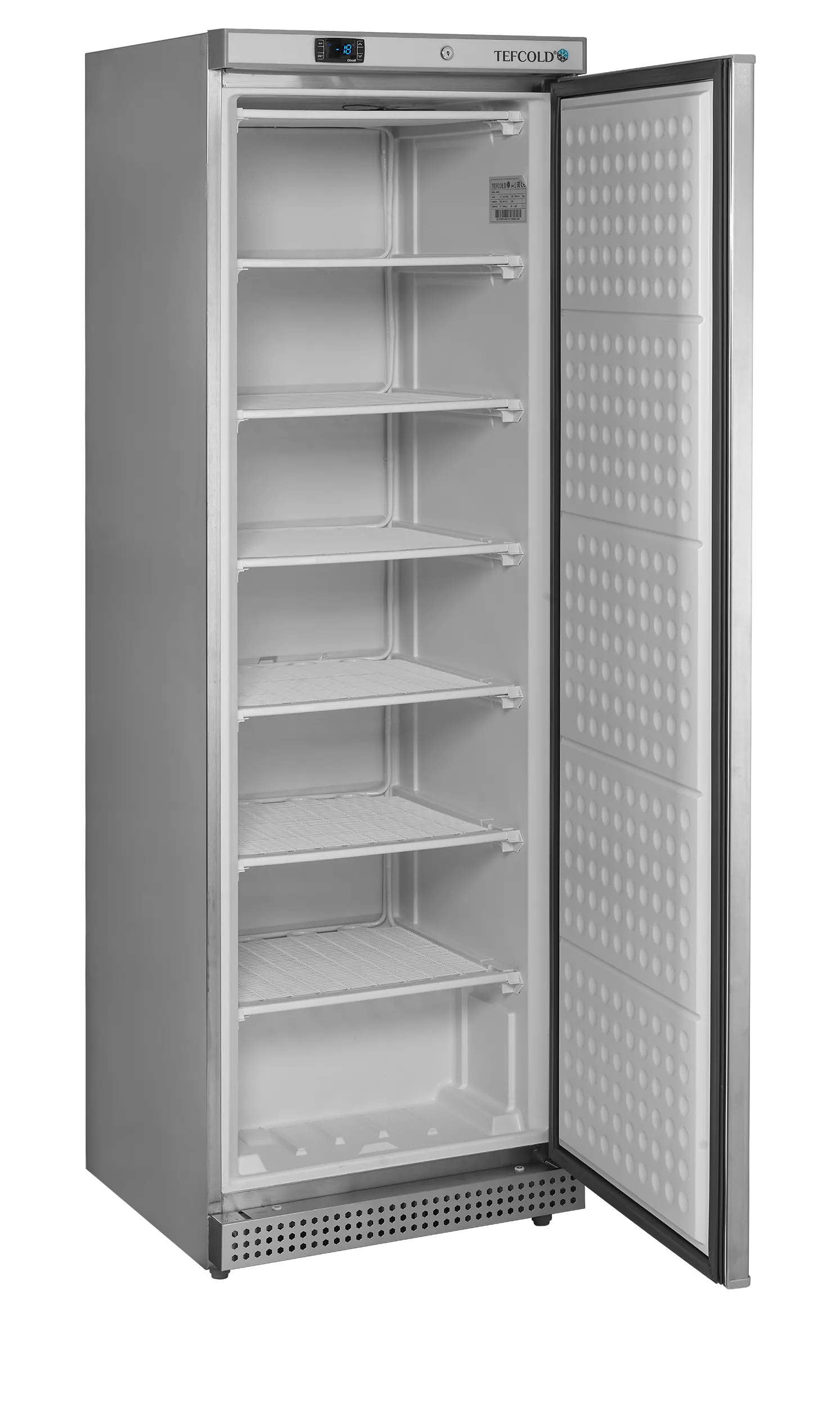 Tefcold UF400S Light Duty 400 Ltr Upright Single Door Stainless Steel Freezer