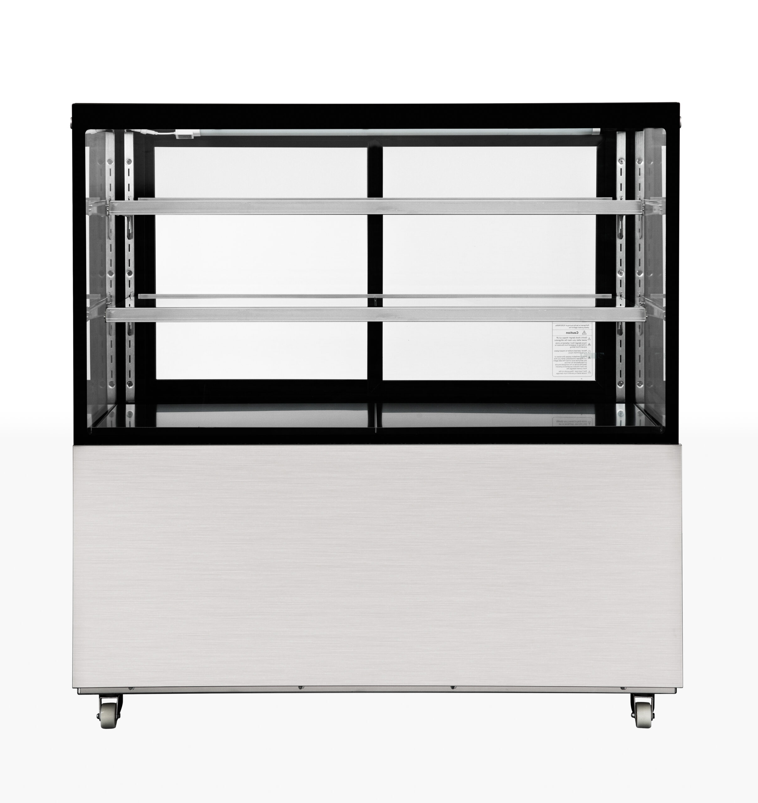Floor standing Cake counter 1500 mm shelves Mirror front LED