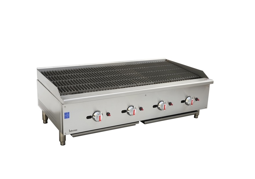 4 Burner Gas Radiant Char broiler/Chargrill – 120cm/48″