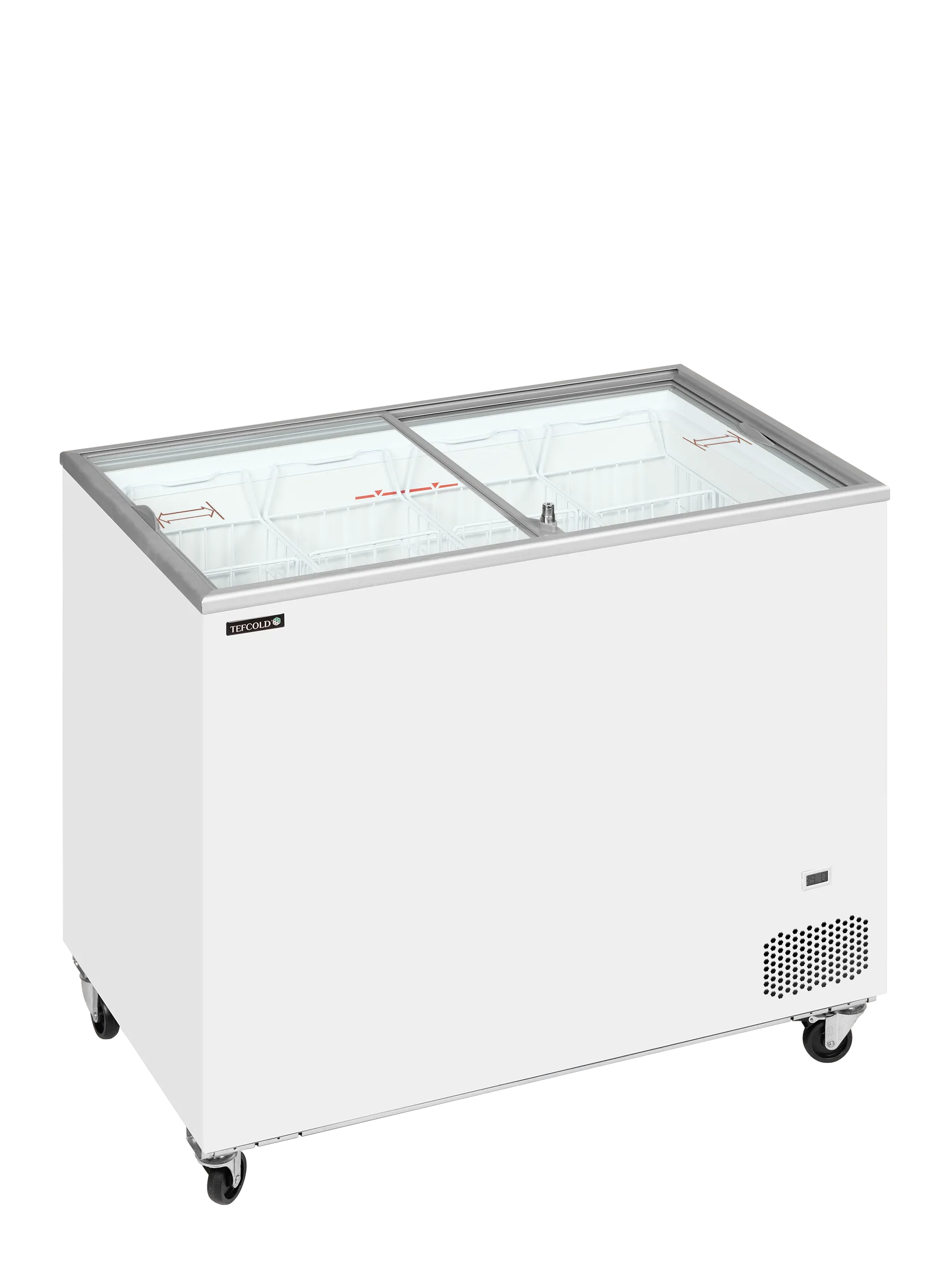 Tefcold IC301SC Sliding Flat Glass Lid Chest Freezer w1010mm
