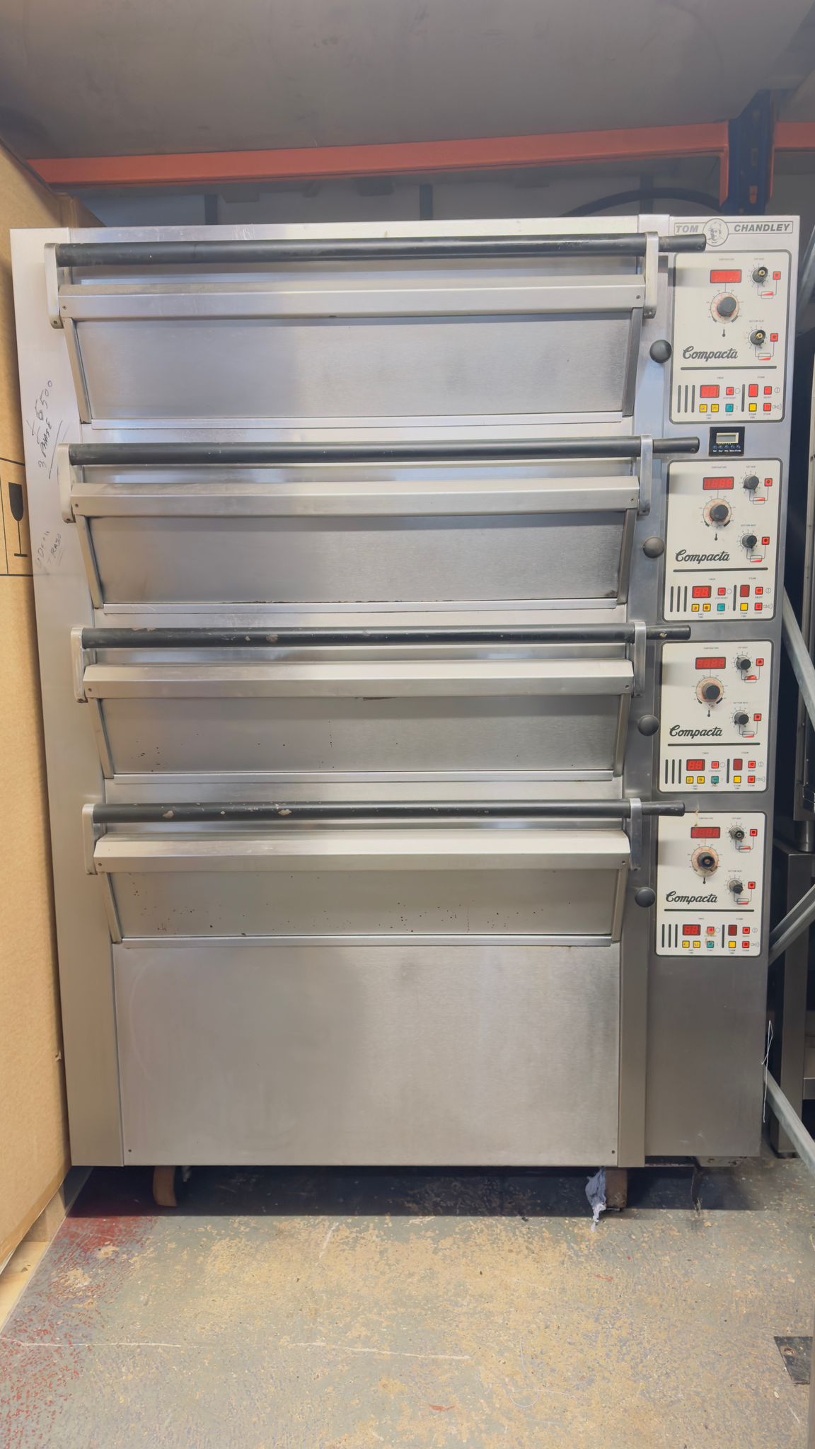 Tom Chandley Electric 3 Phase 4 Tier 8x tray Bakery Oven MK4M controls (Refurbished)