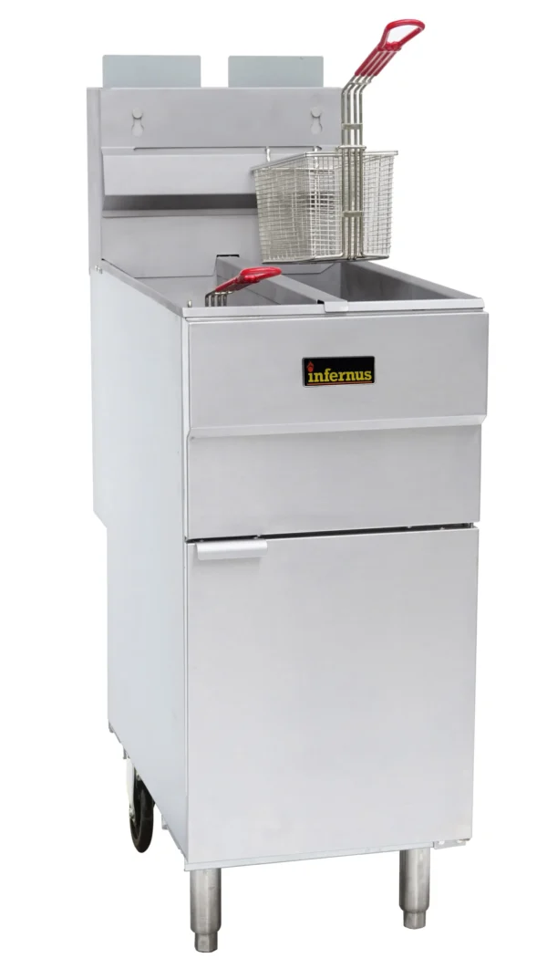 4 Burner Twin Tank Twin Basket Gas Fryer – 2 x 11 Liters