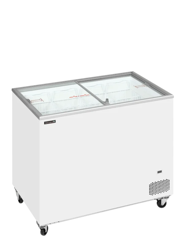 Tefcold IC301SC Sliding Flat Glass Lid Chest Freezer w1010mm